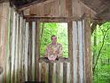 Kevin at the trail shelter